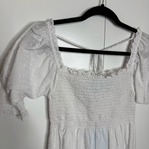 Hill House The Nap Dress White Swiss Dot NWT XS Smocked - Picture 3 of 10